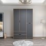HANAH HOME Ormar u sivo - braon boji Elina 8163 (506MNR3729) - slika 1