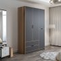 HANAH HOME Ormar u sivo - braon boji Elina 8163 (506MNR3729) - slika 2