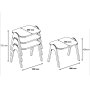 HANAH HOME Paris Walnut White 3 kom - slika 4