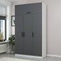 HANAH HOME Ormar Minar 235 White Anthracite (506MNR2417) - slika 1