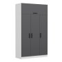 HANAH HOME Ormar Minar 235 White Anthracite (506MNR2417) - slika 4