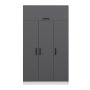 HANAH HOME Ormar Minar 235 White Anthracite (506MNR2417) - slika 5