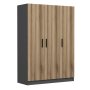 HANAH HOME Ormar u boji hrasta Kale 2267 (506MNR2267) - slika 1