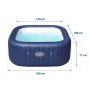 BESTWAY Hidromasažni bazen Lay-Z-Spa Hawaii Smart AirJet 180x180x71cm - slika 2
