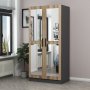 HANAH HOME Ormar Kale Mirror Anthracite 210 (506MNR2155) - slika 1