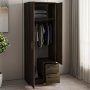 HANAH HOME Ormar Merlin 2 Walnut (382NRC1163) - slika 3