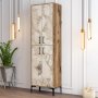 HANAH HOME Ormar za cipele Berlin A Walnut White Marble (845HCT4103) - slika 1