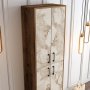 HANAH HOME Ormar za cipele Berlin A Walnut White Marble (845HCT4103) - slika 4