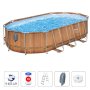 BESTWAY Steel Pro MAX ovalni bazen 6.10 x 3.66 x 1.22m sa masažerom i pumpom - slika 1