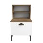 HANAH HOME Noćni ormarić Cressi Walnut White (322RTC1601) - slika 5