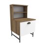 HANAH HOME Noćni ormarić Cressi Walnut White (322RTC1601) - slika 1