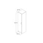 HANAH HOME Ormar bele boje GRD0301 (616TNM1212) - slika 4