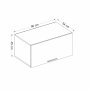 HANAH HOME Zidni ormar Kale 90 White (506MNR2101) - slika 5