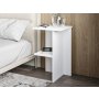 HANAH HOME Noćni ormarić Leray White (382NRC1807) - slika 1
