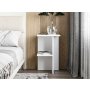 HANAH HOME Noćni ormarić Leray White (382NRC1807) - slika 2