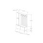 HANAH HOME Hall Stand Lala White (835PUQ5042) - slika 5