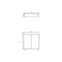 HANAH HOME Hall Stand komoda Nisa L1186 (285LCV1197) - slika 5