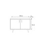 HANAH HOME Hall Stand komoda Tasarim L1195 (285LCV1202) - slika 5