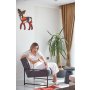HANAH HOME Ving Chair fotelja Boho Anthracite (872SCR1102) - slika 2