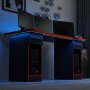 HANAH HOME Gaming Desk Phoenix 2 Black Red - slika 3