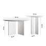 HANAH HOME Set za kafu Leo (45 + 42) White (313RTX1123) - slika 4