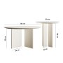 HANAH HOME Set za kafu Leo (45 + 42) Cream (313RTX1124) - slika 5
