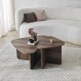 HANAH HOME Set za kafu Ballare Set Walnut (552NOS2573) - slika 1
