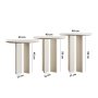 HANAH HOME Set za kafu Leo (55 + 50 + 45) Cream (313RTX1145) - slika 4