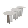 HANAH HOME Set stolova za kafu Leo (55 + 50 + 45) White - slika 4
