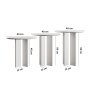 HANAH HOME Set stolova za kafu Leo (55 + 50 + 45) White - slika 5