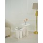 HANAH HOME Set stolova za kafu Leo (55 + 45) Cream - slika 2
