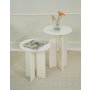 HANAH HOME Set stolova za kafu Leo (55 + 45) Cream - slika 1