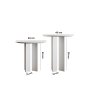 HANAH HOME Set stolova za kafu Leo (55 + 45) White (313RTX1141) - slika 5