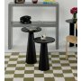 HANAH HOME Set stolova za kafu Lilyum (57 + 47) Black (313RTX1125) - slika 1
