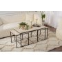 HANAH HOME Set stolova za kafu Defne Black Travertine (854KLN4754) - slika 1