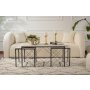 HANAH HOME Set stolova za kafu Defne Black Travertine (854KLN4754) - slika 2