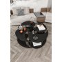 HANAH HOME Okrugli set stolova za kafu Yang 4L 70 Black - slika 2