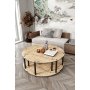 HANAH HOME Okrugli set stolova za kafu Yang 4L 70 - slika 1