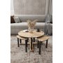 HANAH HOME Okrugli set stolova za kafu Pizza Round (282PTR1566) - slika 1