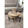 HANAH HOME Okrugli set stolova za kafu Pizza Round (282PTR1566) - slika 2