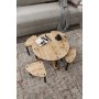 HANAH HOME Okrugli set stolova za kafu Pizza Round (282PTR1566) - slika 3