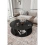 HANAH HOME Okrugli set stolova za kafu Yang 3 100 Black - slika 2