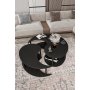 HANAH HOME Okrugli set stolova za kafu Yang 3 100 Black - slika 3