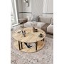 HANAH HOME Okrugli set stolova za kafu Yang 3 70 - slika 2