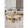 HANAH HOME Okrugli set stolova za kafu Yang 3 70 - slika 3