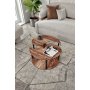 HANAH HOME Okrugli set stolova za kafu Yang 2 Walnut - slika 1