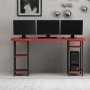 HANAH HOME Gaming Desk Phoenix 4 Black Red - slika 5