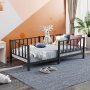 HANAH HOME Babi Bedstead Montessori  Black 90x190 - slika 1