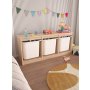 HANAH HOME Višenamenska komoda Tidy Sonomo White - slika 1