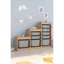 HANAH HOME Višenamenska komoda Swiss Sonomo Grey - slika 2